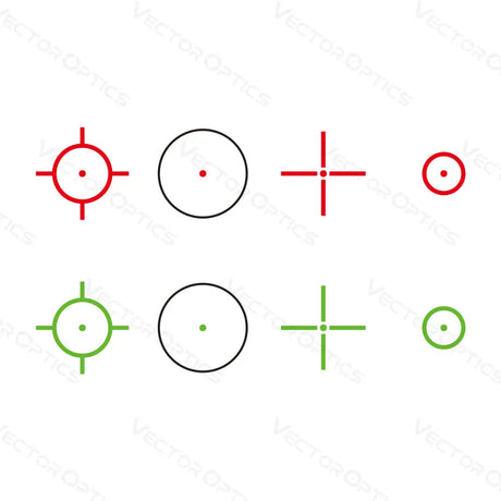 Vector Optics Omega 23x33 Four Reticle Reflex Sight punapistetähtäin