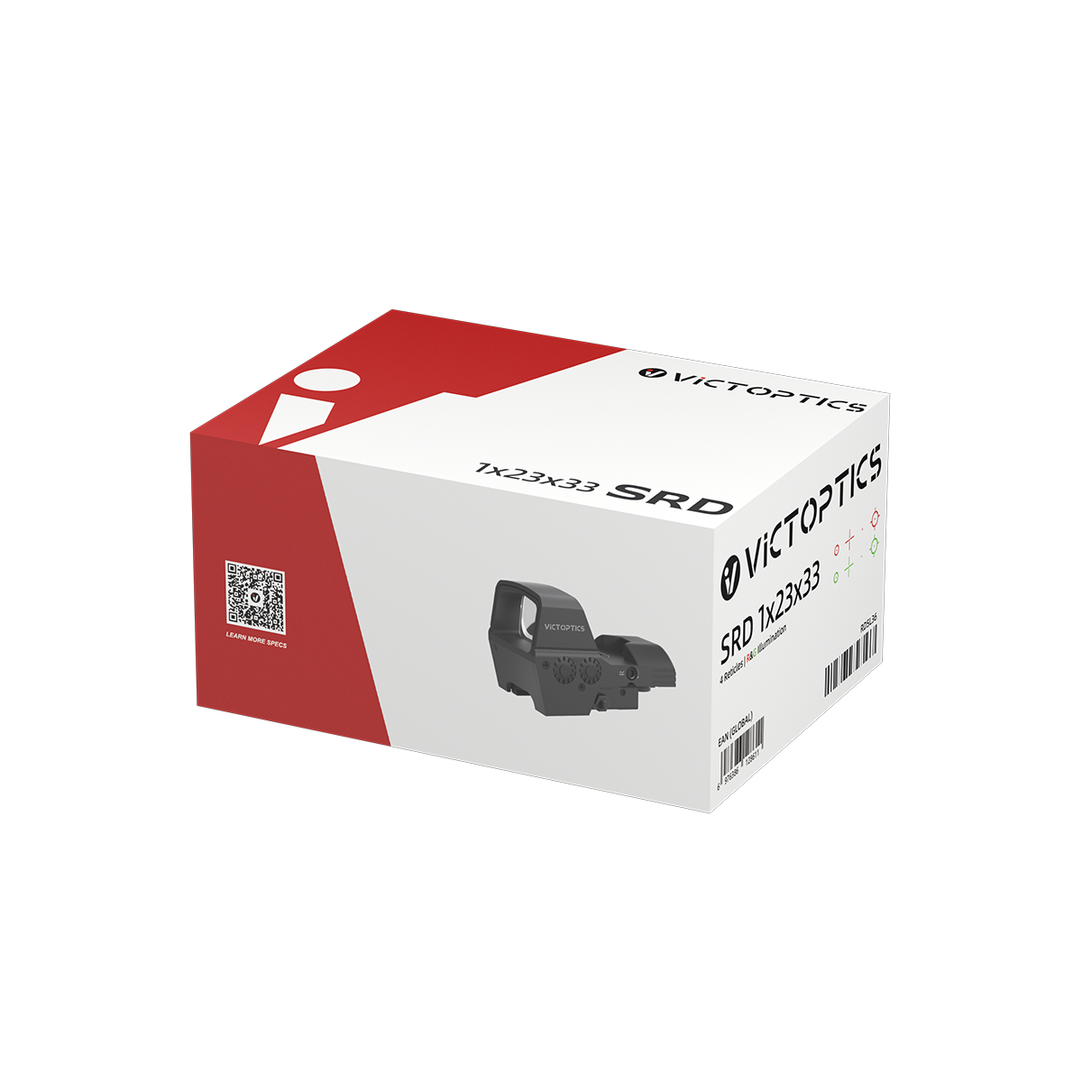 VictOptics SRD 1x23x33 Four-Reticle punapistetähtäin
